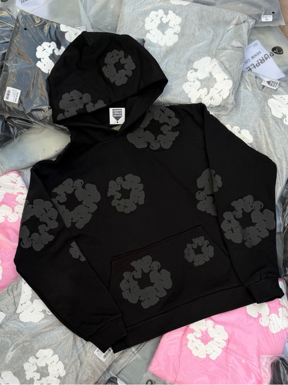 Denim Tears The Cotton Wreath
Hoodie 'MONOCHROME'